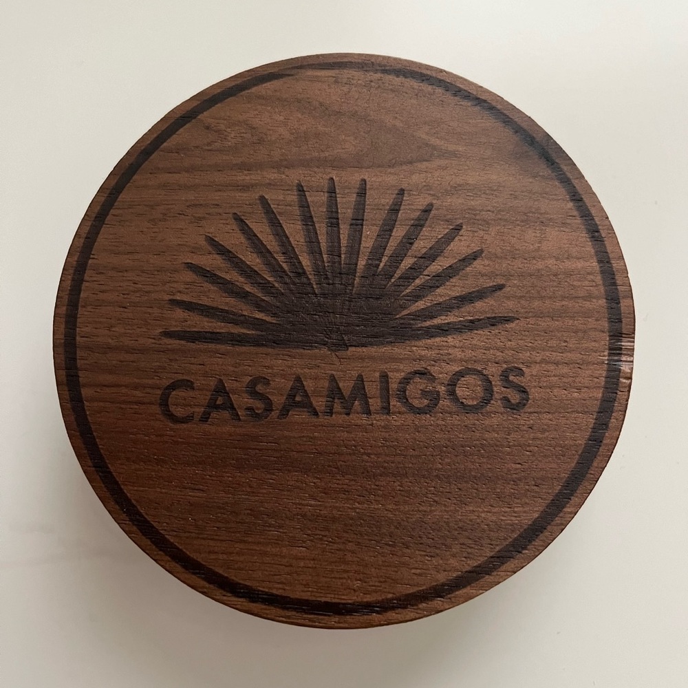 Casamigos wooden coasters. Set of 4